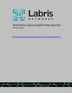 Aktif Dizin Logon/Logoff Script Ayarları