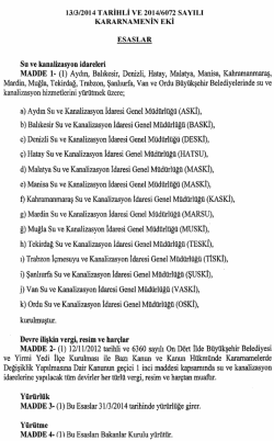 Kararın eki Esaslar