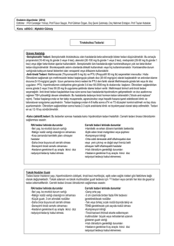 Semptomatik tirotoksikozu olan hastalarda beta
