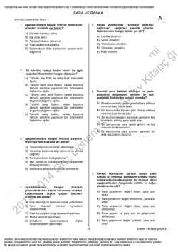 A&Ouml;F Para ve Banka | 2014 D&ouml;nem Sonu İNDİR