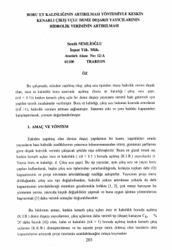 Boru Et Kalınlığının Artırılması Y&ouml;ntemiyle Keskin Kenarlı &Ccedil;ıkış U&ccedil;lu