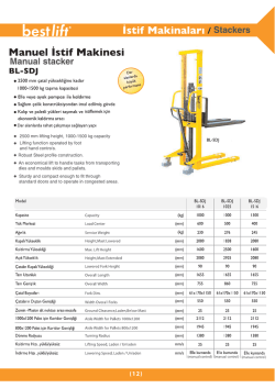 İstif Makinaları / Stackers