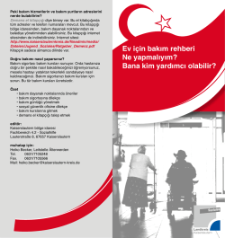 Ev i&ccedil;in bakım rehberi Ne yapmalıyım? Bana kim yardımcı olabilir?