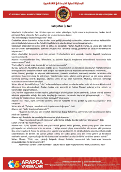 Padişahın İşi Ne!