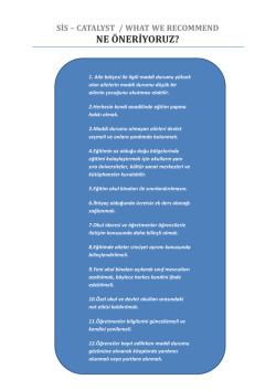 NE ÖNERİYORUZ? - cocukistanbul