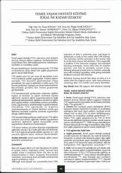 temel yaşam desteği eğitimi: ideal ne kadar uzakta?