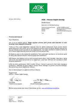 AOK &ndash; Hessen Sağlık Sandığı