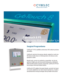CybTouch 8 PS Senkronize Abkant Presler İ&ccedil;in