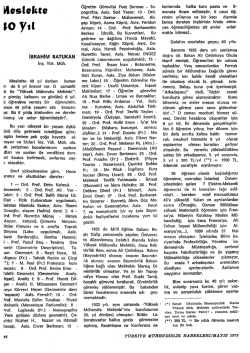 Meslekte 40 Yıl - (İbrahim Batukan)