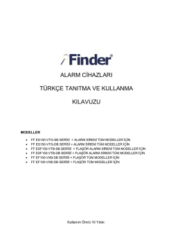 alarm cġhazları türkçe tanıtma ve kullanma kılavuzu