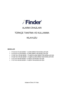 alarm cġhazları t&uuml;rk&ccedil;e tanıtma ve kullanma kılavuzu