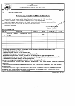 sayı TF" 19.09.2014 - Van B&ouml;lge Eğitim ve Araştırma Hastanesi