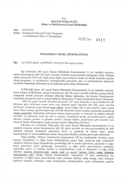 Programcı ve &Ccedil;&ouml;z&uuml;mleyici Zam ve Tazminatları Hakkında Maliye