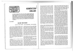 Gelecek İ&ccedil;in Anılar