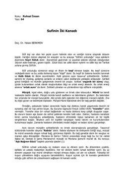Sufinin ki Kanadı