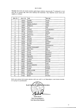 DUYURU - Gelir İdaresi Başkanlığı