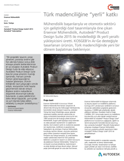 Türk madenciliğine “yerli” katkı