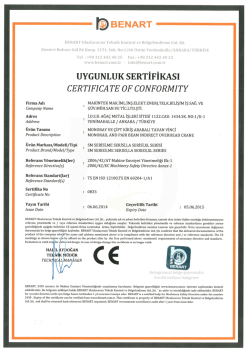 BENART Uluslararası Teknik Kontrol ve Belgelendirme Ltd. Şti