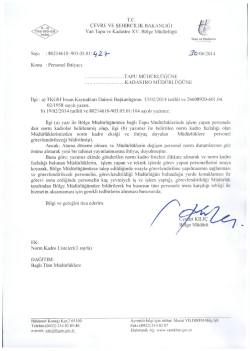K - Q T.C. &Ccedil;EVRE VE ŞEHİRCİLİK BAKANLIĞI Van Tapu ve