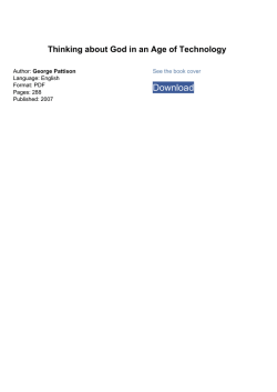 Thinking about God in an Age of Technology book