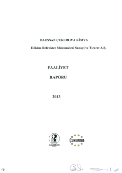 DAUssAN ÇUKUROVA KİMYA - DAUSSAN CUKUROVA KİMYA
