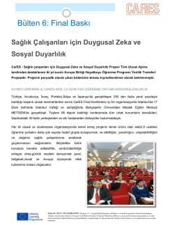 B&uuml;lten 6: Final Baskı