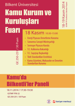 Kamu Kurum ve Kuruluşları Fuarı, 18