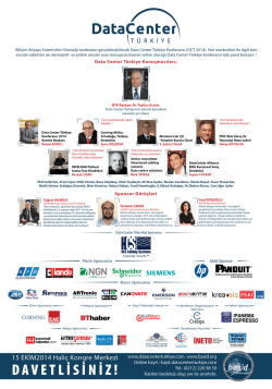 Newsletter 1 - Data Center T&uuml;rkiye Konferansı