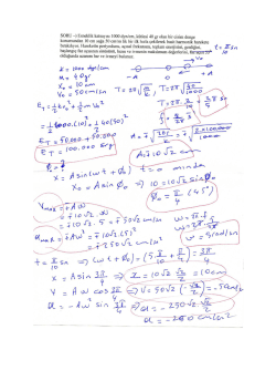 SORU _) Esneklik katsayısı 1000 dyn/crn, k&uuml;tlesi 40 gr olan bir cisim