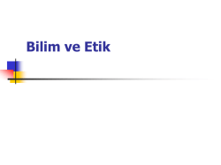Bilim ve Etik