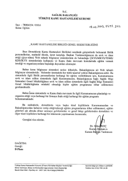 A&ccedil; - T&uuml;rkiye Kamu Hastaneleri Kurumu