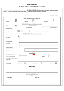 Anasayfa Duyuru / Etkinlik ve Akademik Personel Cv G&uuml;ncelleme