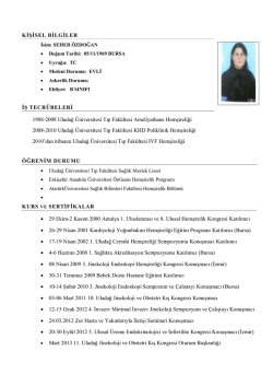 Fotoğraflı CV Formu