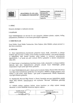 Dok&uuml;man Kodu NVİGM-PR-17