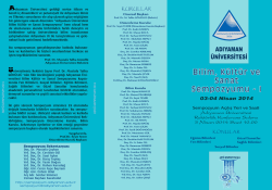 Adıyaman &Uuml;niversitesi geldiği seviye itibarı ve kendi i&ccedil; dinamikleri