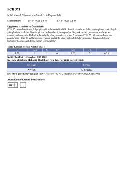 FCH 371 - Oerlikon Kaynak