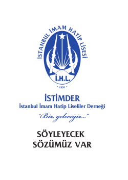 3-istimder sanat - İstanbul İmam Hatip Lisesi Mezunları ve