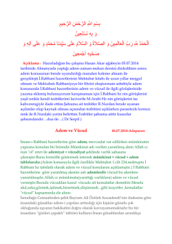 Adem ve V&uuml;cud
