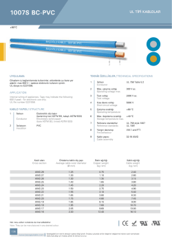 10078 BC- PVC UL TiPi KABLOLAR