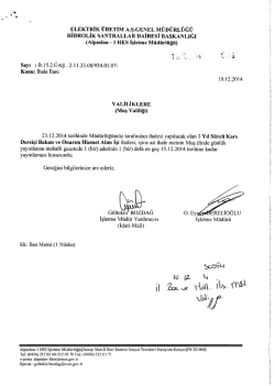 3 yıl s&uuml;reli kars derei&ccedil;i bakım ve onarım hizmet alım işi