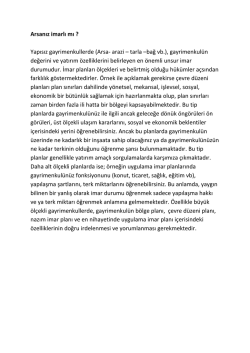 Arsanız imarlı mı ? Yapısız gayrimenkullerde (Arsa- arazi