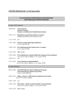 EĞİTİM PROGRAMI ( 14