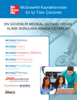 McGrawHill Kaynaklarından En İyi Tıbbı &Ccedil;&ouml;z&uuml;mler