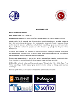 MOBİLYA UR-GE - Ankara Sanayi Odası