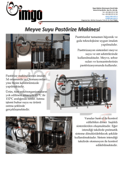 pastorize teknik bilgiler