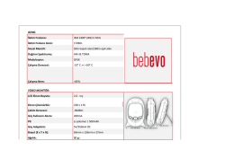 Teknik &Ouml;zellikler