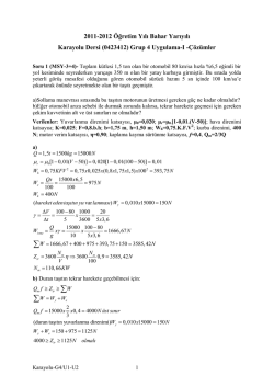 KARAYOLU TRAFİĞİ, KAPASİTE VE HİZMET DÜZEYİ