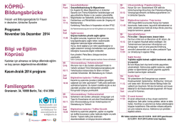 K&Ouml;PR&Uuml;- Bildungsbr&uuml;cke Familiengarten