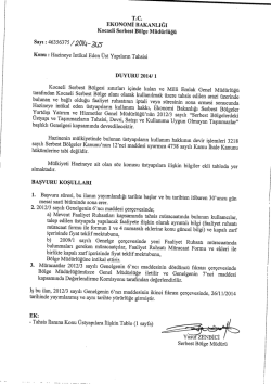 Hazineye Intikal Eden Ust Yapilarm Tahsisi DUYURU 2