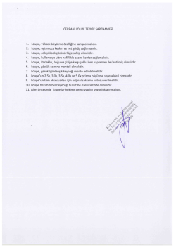 cERRAHi Lou PE TEKNIK şARTNAıvıEsi